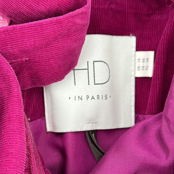 HD in Paris dress size 6 Corduroy Magenta Pink - Picture 5 of 7